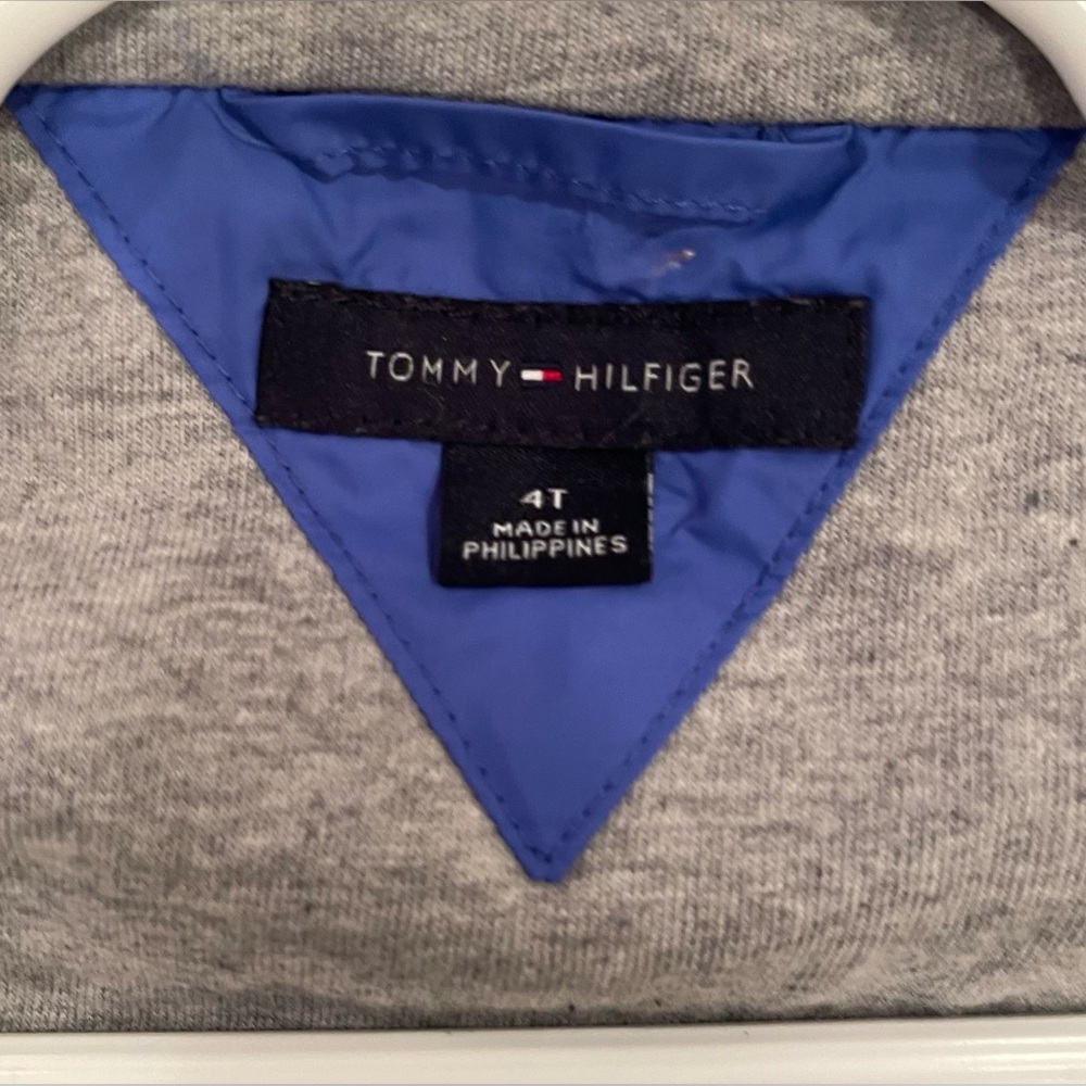 Tommy Hilfiger Colorblock Windbreaker Jacket – Boys Size 4T (Blue/Green/Navy) - Picture 4 of 5